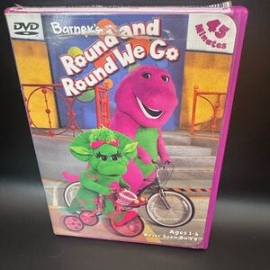 Barney's Round and Round We Go ⚙️⛓️(Region 1 DVD-2002) Safety~VG
